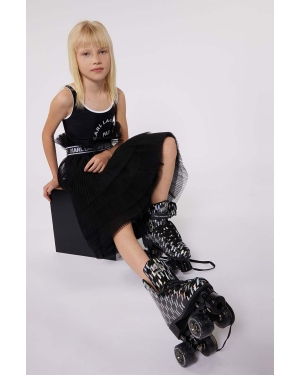 Karl Lagerfeld spódnica dziecięca kolor czarny mini rozkloszowana