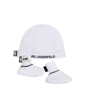 Karl Lagerfeld komplet bawełniany niemowlęcy kolor biały