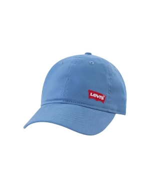 Levi's czapka z daszkiem bawełniana dziecięca LAN RICHMOND BATWING CURVE BRI kolor niebieski z aplikacją