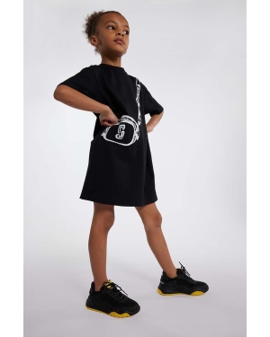Marc Jacobs sukienka bawełniana dziecięca kolor czarny mini prosta