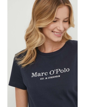 Marc O'Polo t-shirt bawełniany damski kolor granatowy