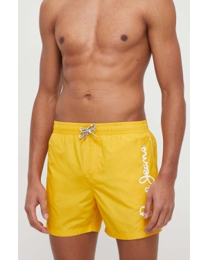 Pepe Jeans szorty kąpielowe kolor żółty