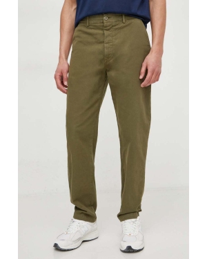 Pepe Jeans spodnie męskie kolor zielony proste