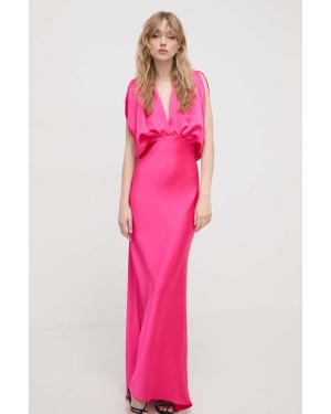 Pinko sukienka kolor różowy maxi prosta 102856.Z345