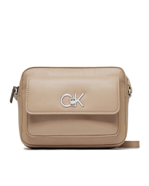 Calvin Klein Torebka Re-Lock Camera Bag W/Flap K60K611083 Brązowy