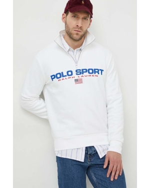 Polo Ralph Lauren bluza męska kolor biały z nadrukiem 710835766
