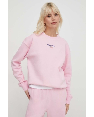 Polo Ralph Lauren bluza damska kolor różowy z aplikacją