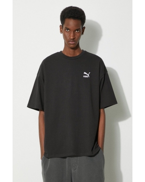 Puma t-shirt bawełniany BETTER CLASSICS męski kolor czarny z aplikacją 679188