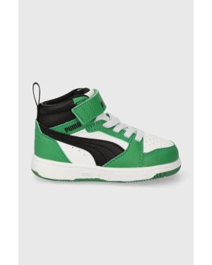 Puma sneakersy dziecięce Rebound V6 Mid AC+ In kolor zielony