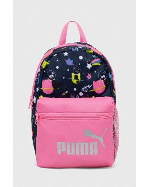 Puma plecak Phase Small Backpack kolor różowy mały wzorzysty
