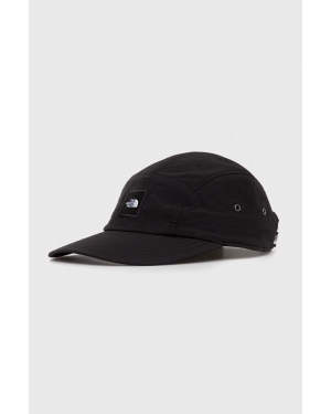 The North Face czapka z daszkiem kolor czarny z aplikacją