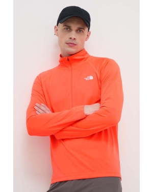 The North Face bluza sportowa Flex II kolor pomarańczowy gładka NF0A7ZBCQI41