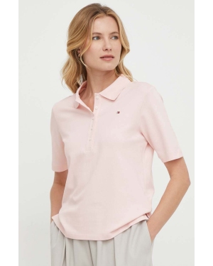 Tommy Hilfiger t-shirt damski kolor różowy WW0WW37820