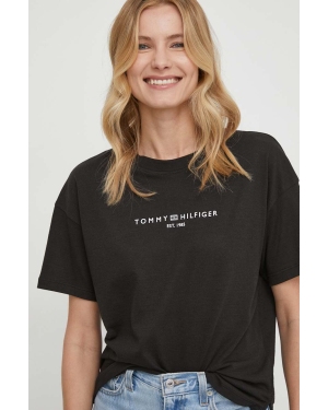 Tommy Hilfiger t-shirt damski kolor czarny