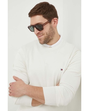 Tommy Hilfiger sweter męski kolor biały lekki