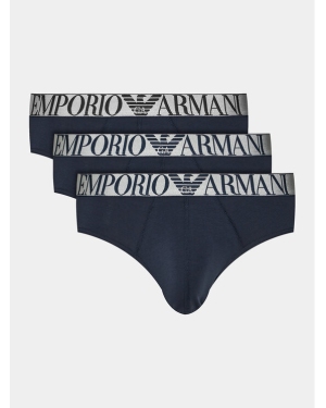 Emporio Armani Underwear Komplet 3 par slipów 111734 4R726 40035 Granatowy