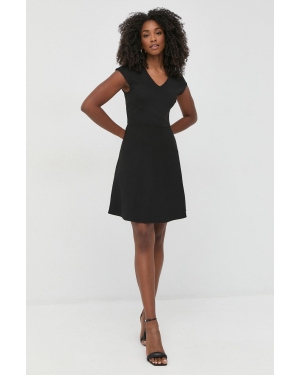 Armani Exchange sukienka kolor czarny mini rozkloszowana