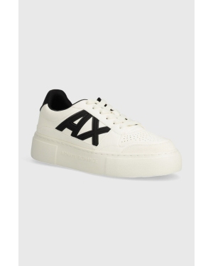 Armani Exchange sneakersy kolor beżowy XDX147 XV830 T052