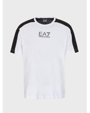 EA7 Emporio Armani T-Shirt 6RPT15 PJ02Z 1100 Biały Regular Fit