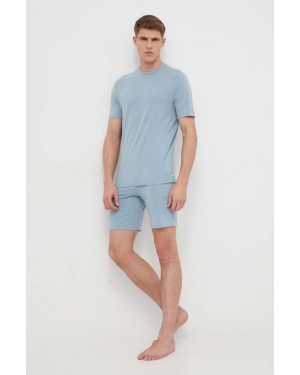 Calvin Klein Underwear piżama męska kolor niebieski gładka