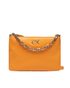 Calvin Klein Jeans Torebka Re Lock Ew Crossbody W Chain K60K609115 Pomarańczowy