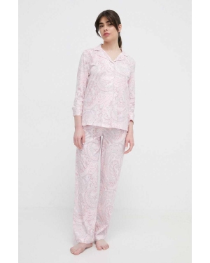 Lauren Ralph Lauren piżama damska kolor różowy ILN92306
