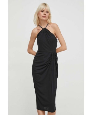 Lauren Ralph Lauren sukienka kolor czarny mini prosta 250933432