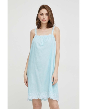 Lauren Ralph Lauren koszula nocna damska kolor niebieski ILN22345