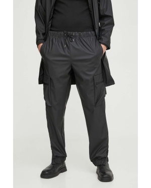 Rains spodnie dresowe 18850 Pants kolor czarny gładkie