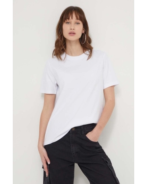 Superdry t-shirt bawełniany damski kolor biały