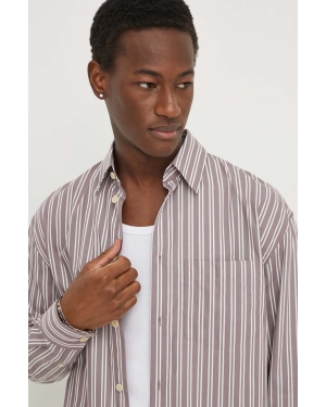 Drykorn koszula bawełniana RIKOV męska kolor fioletowy relaxed z kołnierzykiem klasycznym 14407847360