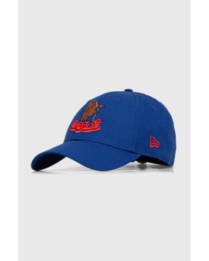 New Era czapka z daszkiem kolor niebieski z aplikacją