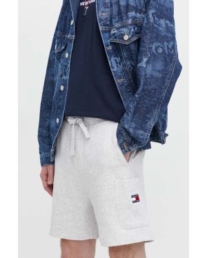 Tommy Jeans szorty bawełniane kolor szary DM0DM18479