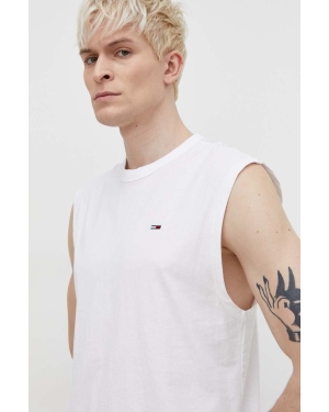 Tommy Jeans t-shirt bawełniany męski kolor biały