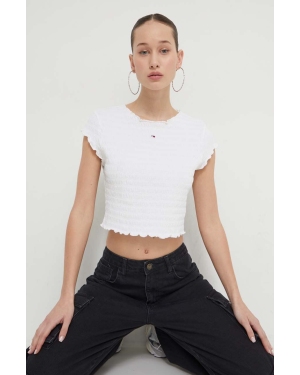 Tommy Jeans t-shirt damski kolor biały DW0DW17888