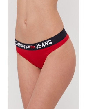 Tommy Jeans Stringi kolor czerwony