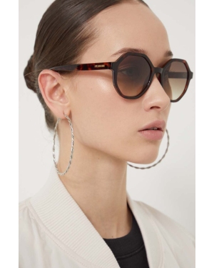 Love Moschino okulary przeciwsłoneczne damskie kolor brązowy MOL076/S