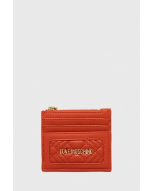 Love Moschino portfel damski kolor pomarańczowy