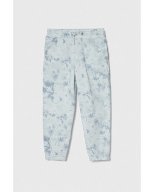 Abercrombie & Fitch spodnie dresowe dziecięce kolor niebieski wzorzyste
