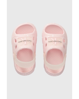 Calvin Klein Jeans klapki dziecięce kolor różowy
