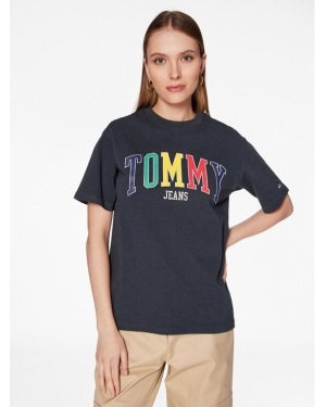 Tommy Jeans T-Shirt DW0DW15468 Granatowy Relaxed Fit