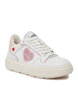 LOVE MOSCHINO Sneakersy JA15204G1IJC110C Biały