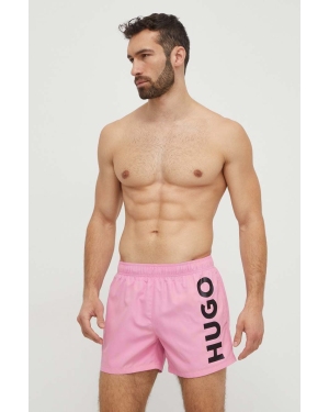 HUGO szorty kąpielowe kolor różowy 50513980