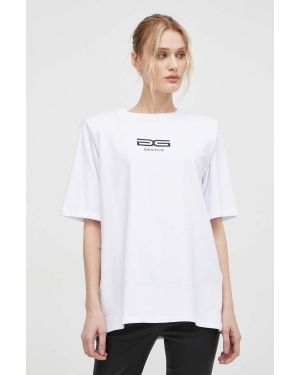 Gestuz t-shirt damski kolor biały