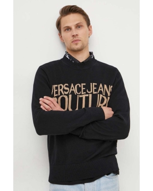 Versace Jeans Couture sweter z domieszką kaszmiru kolor czarny lekki 76GAFM01 CM06H