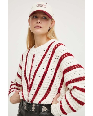 BA&SH sweter damski kolor beżowy
