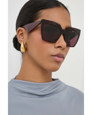 Etro okulary przeciwsłoneczne damskie kolor bordowy