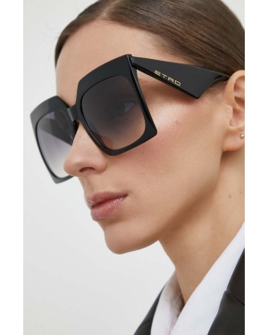Etro okulary przeciwsłoneczne damskie kolor czarny