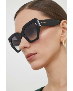 Etro okulary przeciwsłoneczne damskie kolor czarny ETRO 0010/S