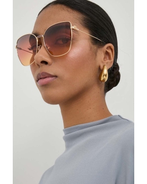 Etro okulary przeciwsłoneczne damskie kolor złoty ETRO 0021/S